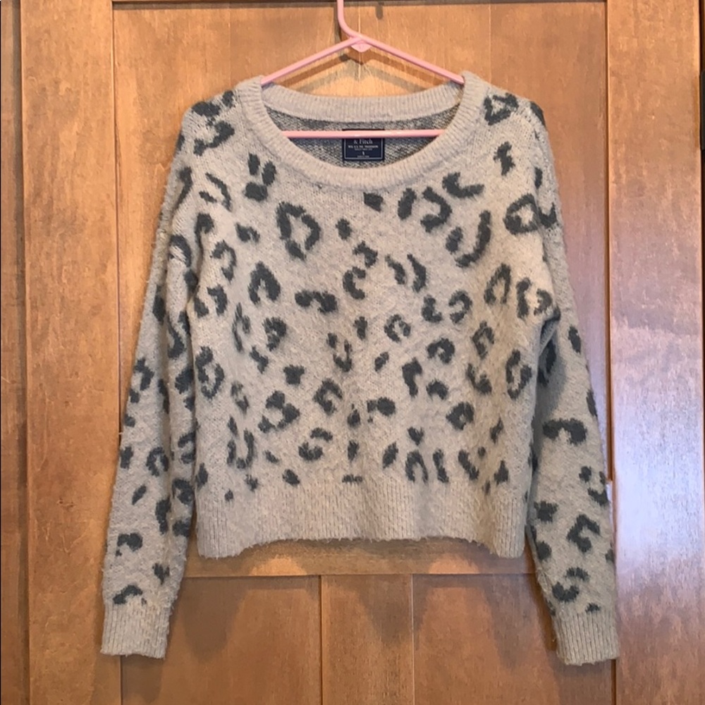 A&F Cheetah Print Sweater